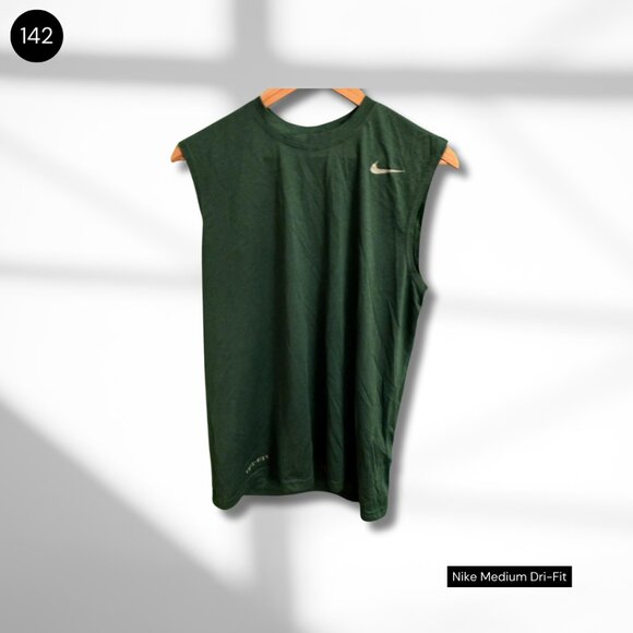 Nike Green Men's Tank Top - Picture 1 of 1